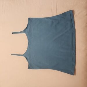 Teal blue spaghetti strap tank top women's xl